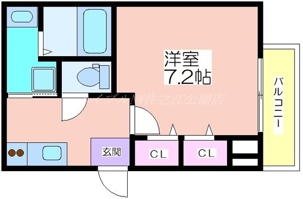 フジパレスあびこＷＥＳＴの物件間取画像